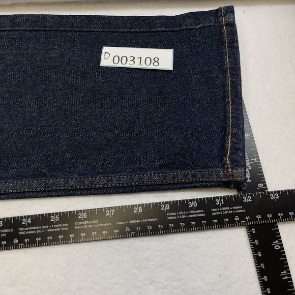 Levi's 505 Regular Jeans Men's 33x32 Blue Dark Wash Straight Leg American Denim - Picture 10 of 11